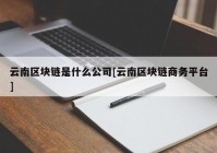 云南区块链是什么公司[云南区块链商务平台]