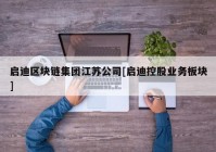 启迪区块链集团江苏公司[启迪控股业务板块]